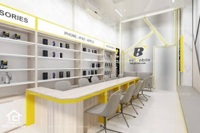 Thiết kế shop điện thoại đẹp nổi bật – Bee Mobile