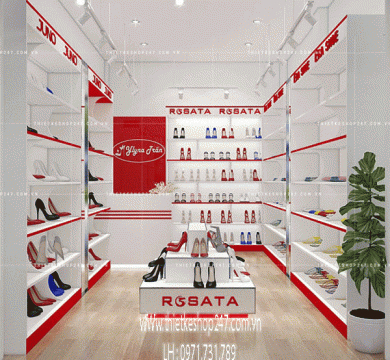 Thiết kế shop giày dép đẹp lựa chọn hoàn hảo cho bạn.