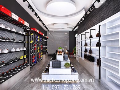 Thiết kế shop giày dép đẹp, nổi bật phong cách năng động và trẻ trung ” Chị Minh.