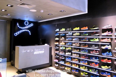 Thiết kế shop giày dép thể thao – Chị Kim Thoa.