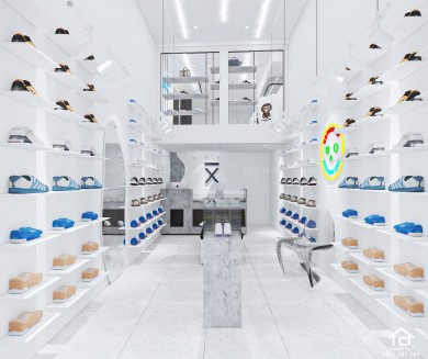 Thiết kế shop giày dép thể thao hiện đại – Anh Phúc