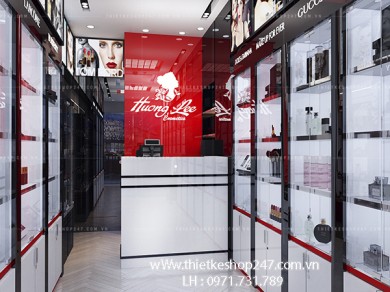 Thiết kế shop mỹ phẩm đẹp sang trọng với diện tích nhỏ gọn ” Anh Tùng.