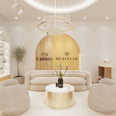 Thiết kế shop mỹ phẩm đẹp tinh tế và rất sang trọng – C.MEDIC+ MERISLAB
