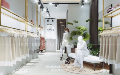Thiết kế shop thời trang đẹp sang trọng, phong cách, tiện ích – Chị Trang