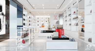 Thiết kế shop túi xách đẹp tinh tế với không gian sang trọng – Yesbag