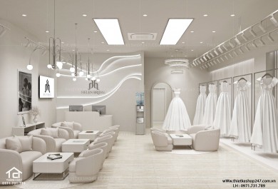 Thiết kế studio áo cưới đẹp sang chảnh và rất hiện đại – HELEN BRIDAL