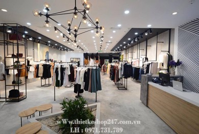Ưu điểm của không gian rộng cho bản thiết kế shop thời trang để kinh doanh thời trang_Anh Lộc
