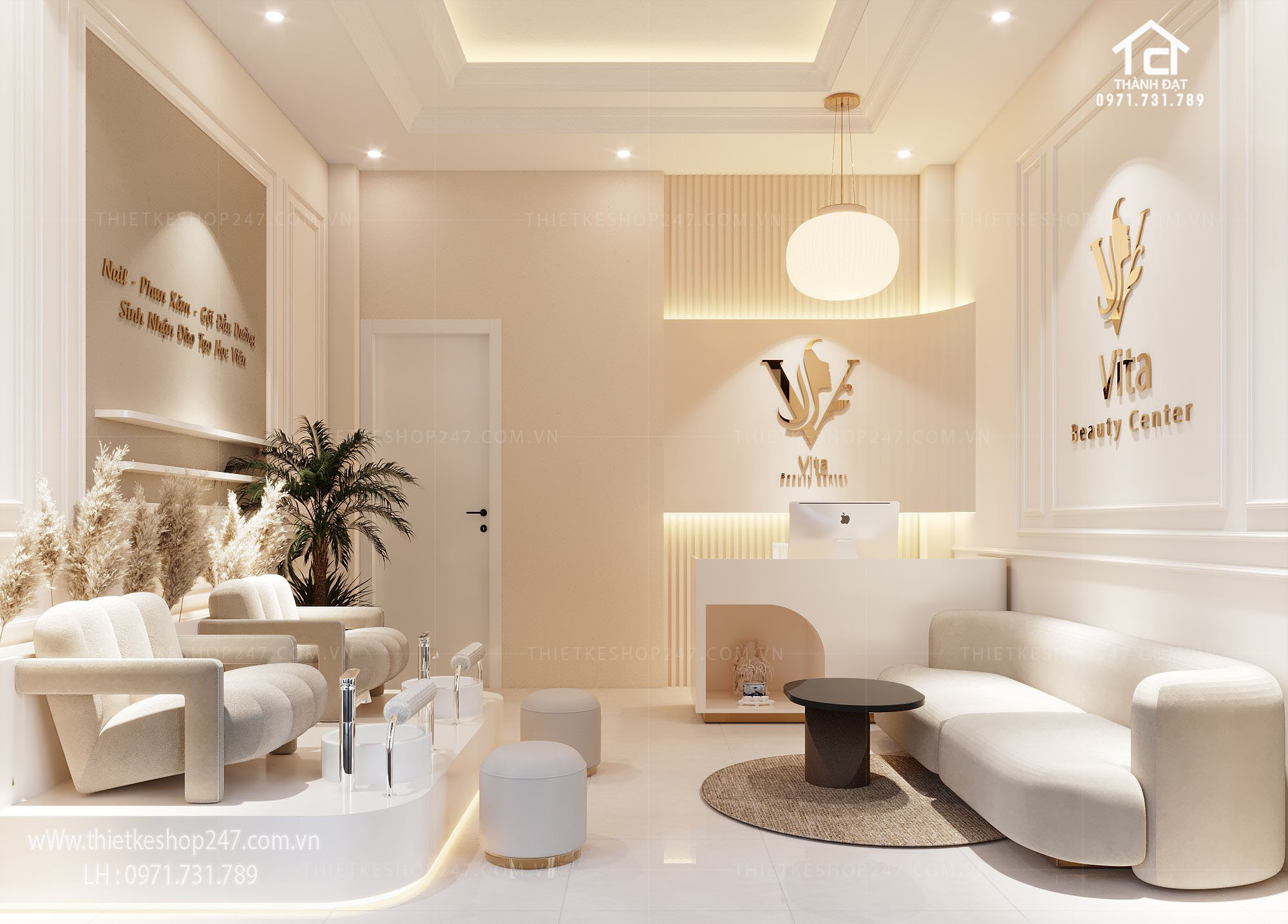 Mẫu thiết kế spa đẹp ấn tượng và sang trọng – Vita