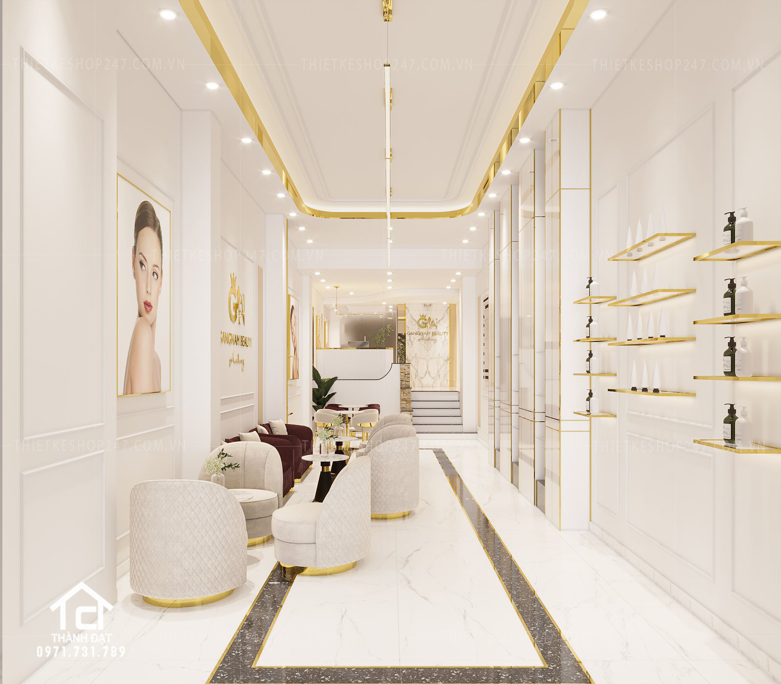 thiết kế spa đẹp tinh tế