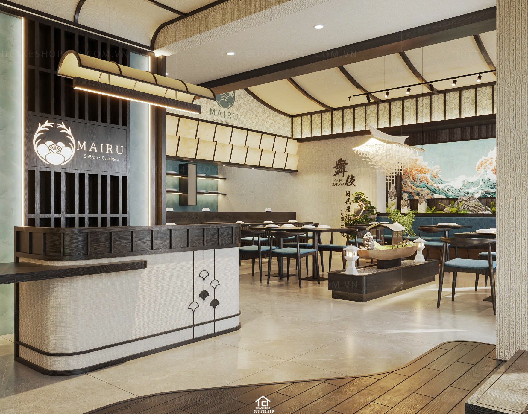 thiết kế nhà hàng đẹp nổi bật