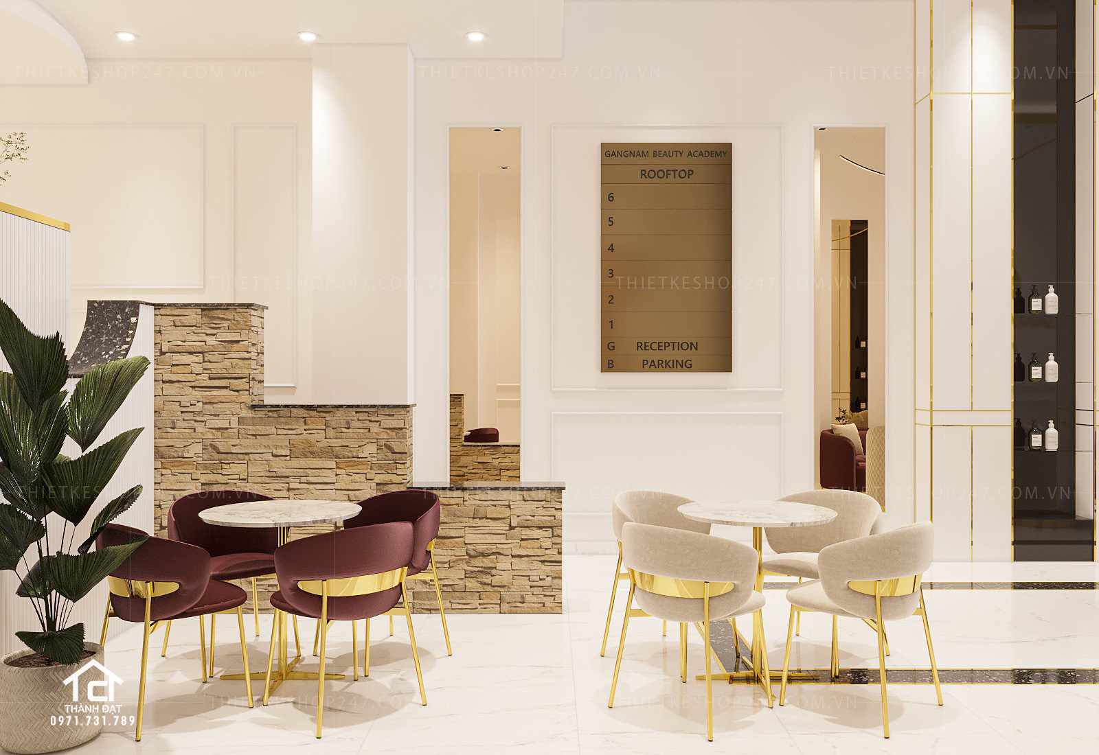 thiết kế spa đẹp năng động