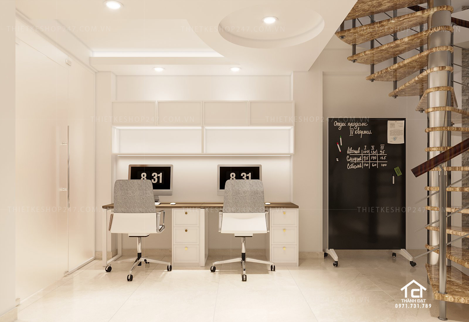 thiết kế spa đẹp dịu dàng