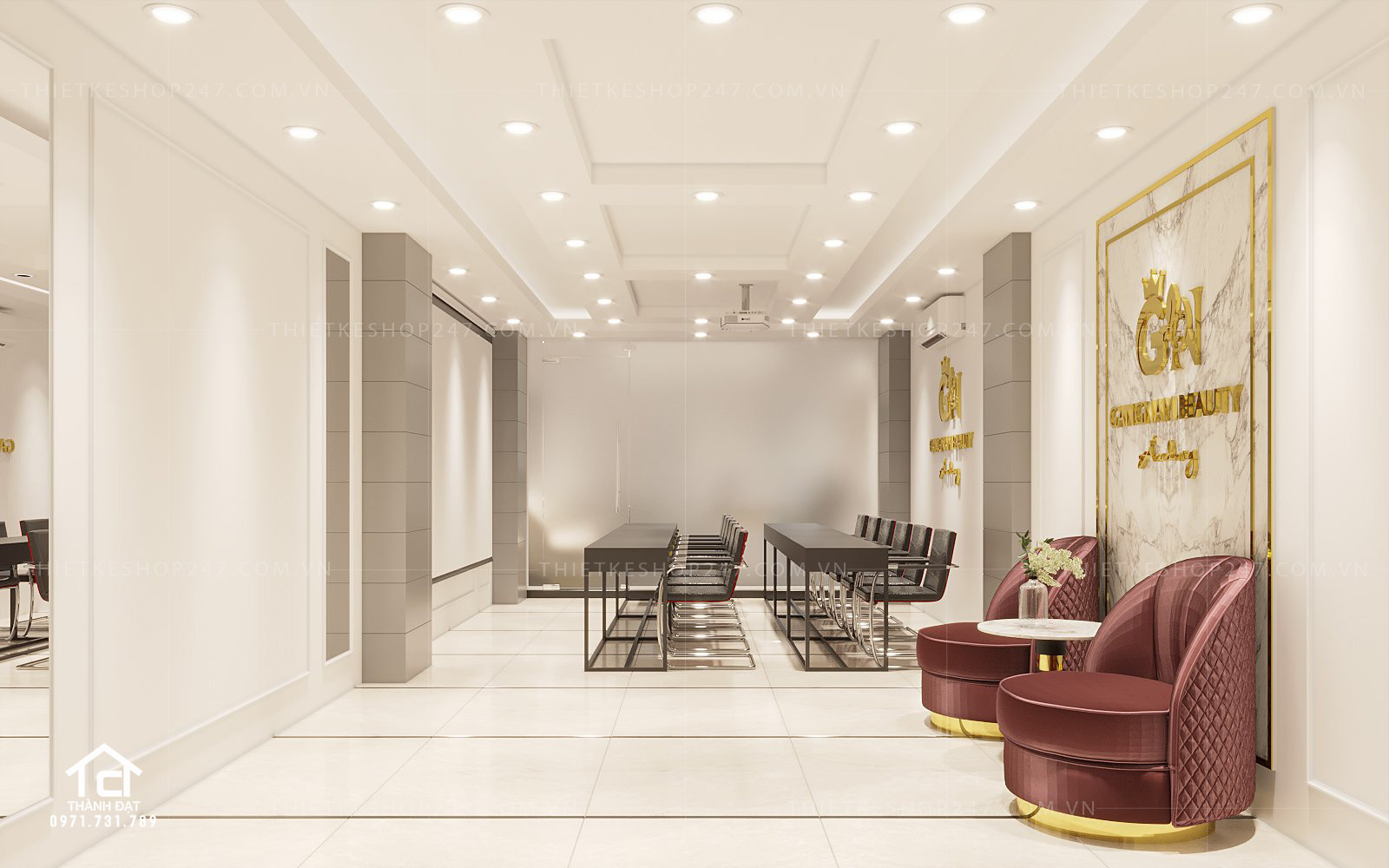 thiết kế spa đẹp sáng tạo