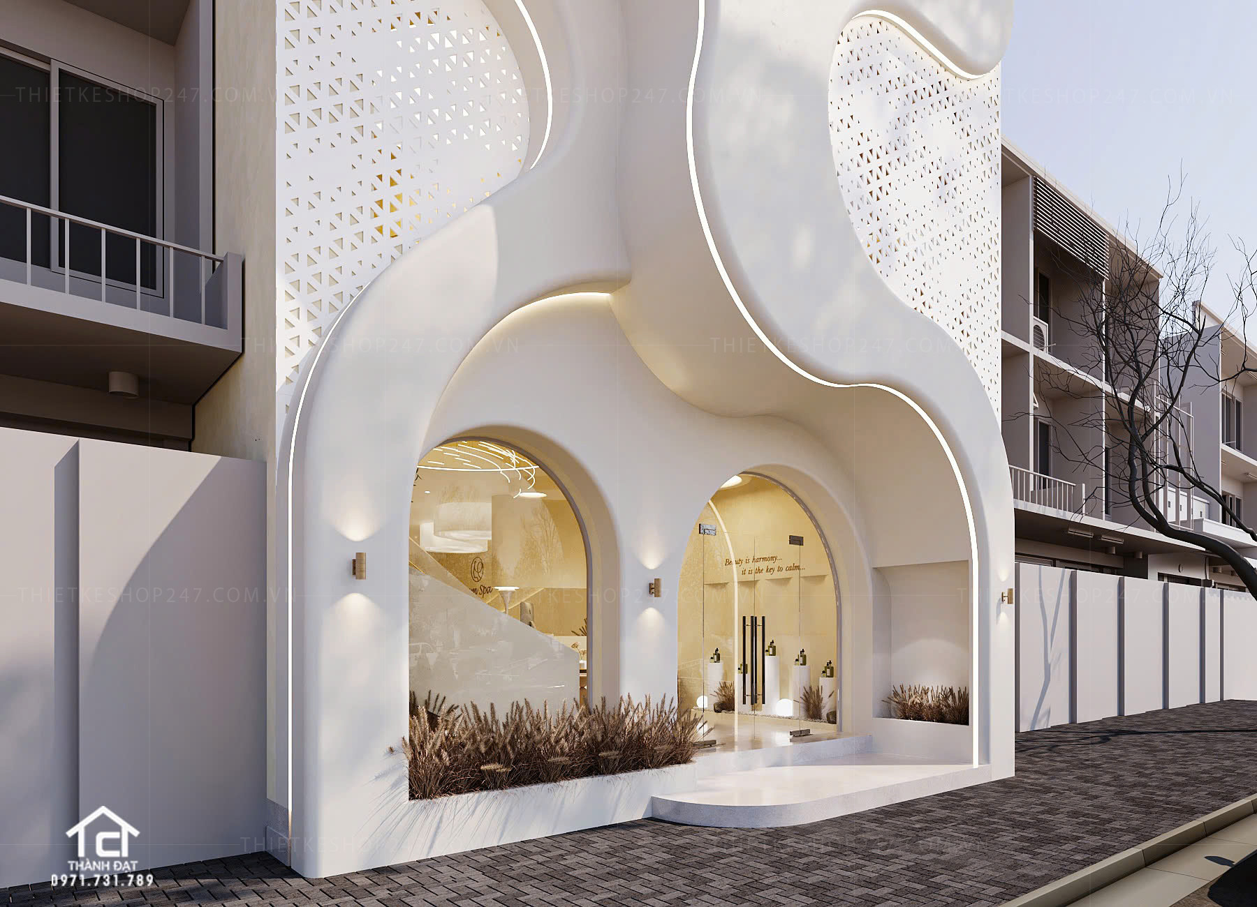 thiết kế spa đẹp sang trọng