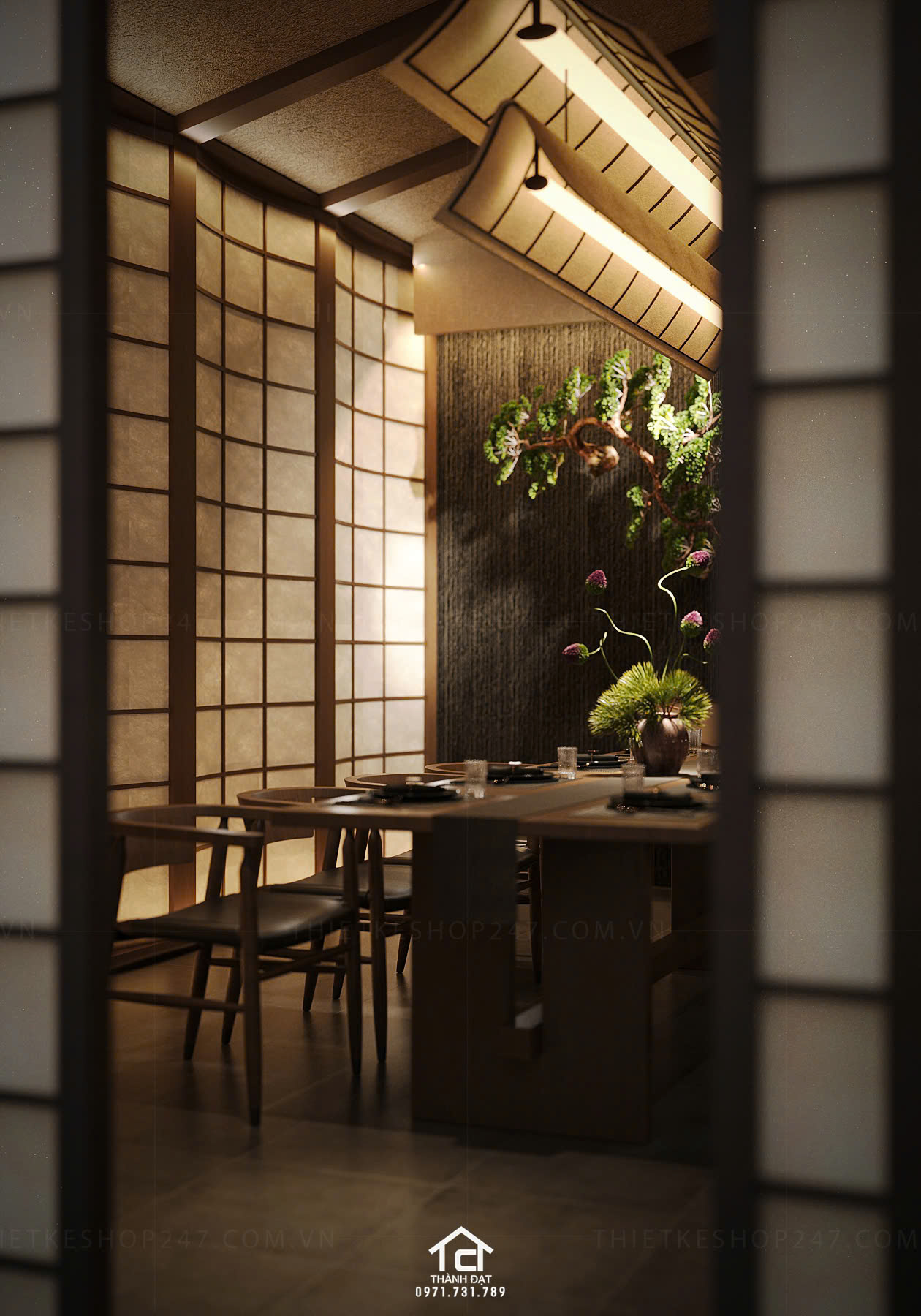 thiết kế nhà hàng đẹp