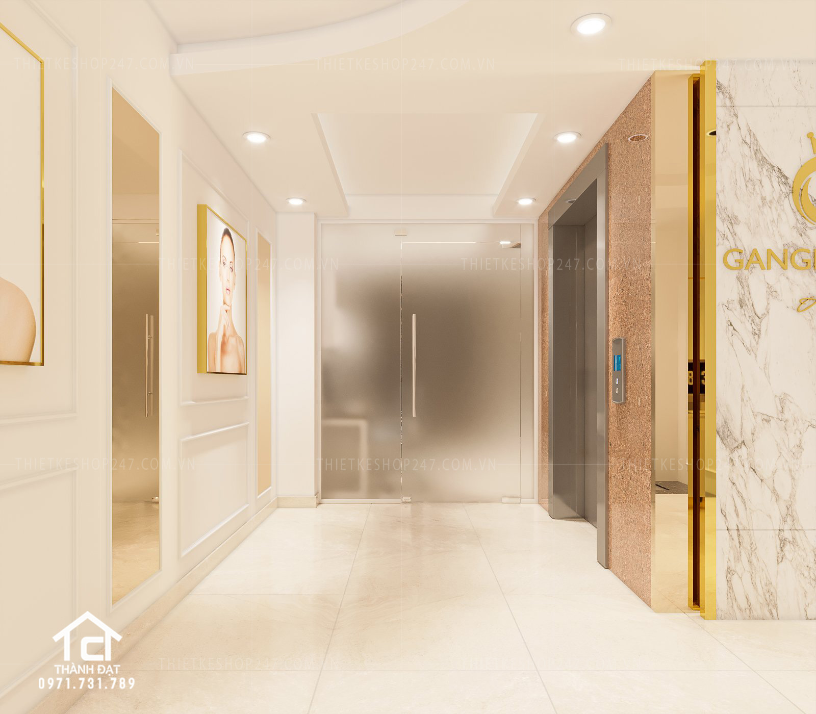 thiết kế spa đẹp sang chảnh