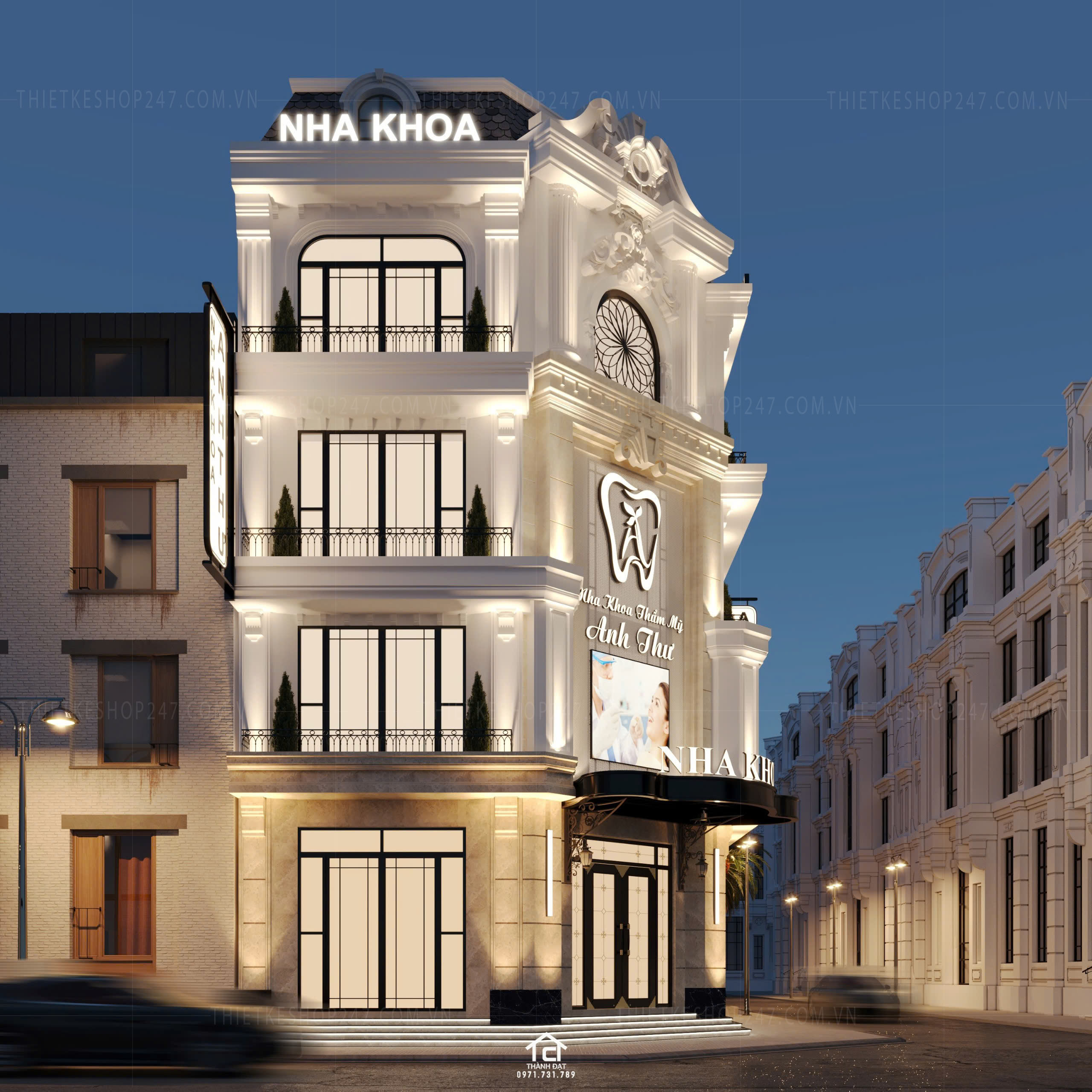 thiết kế phòng khám nha khoa đẹp và sang