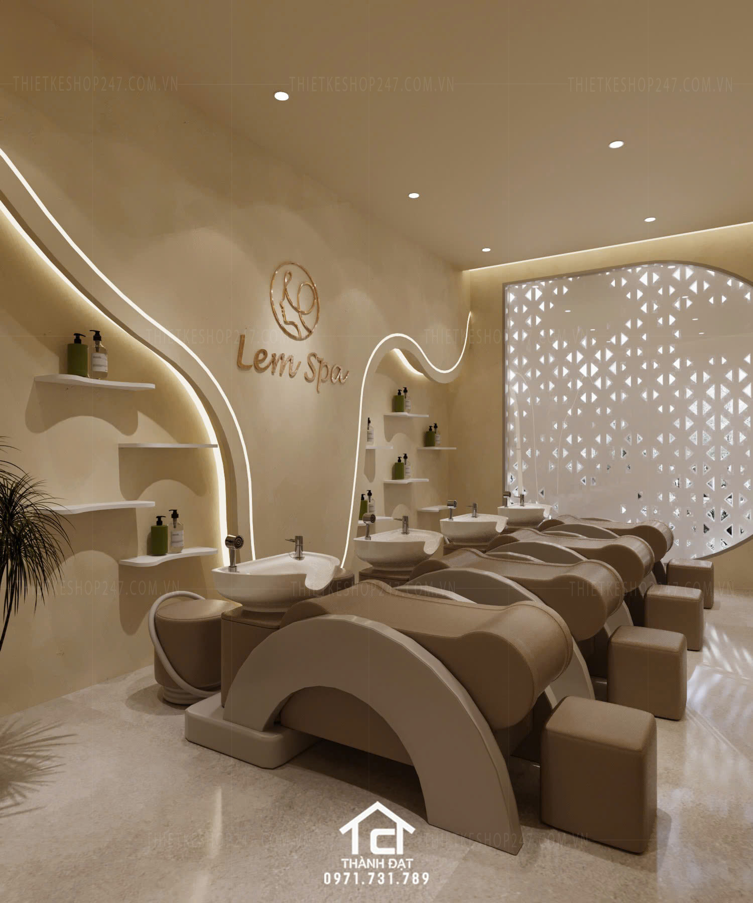 thiết kế spa hài hòa