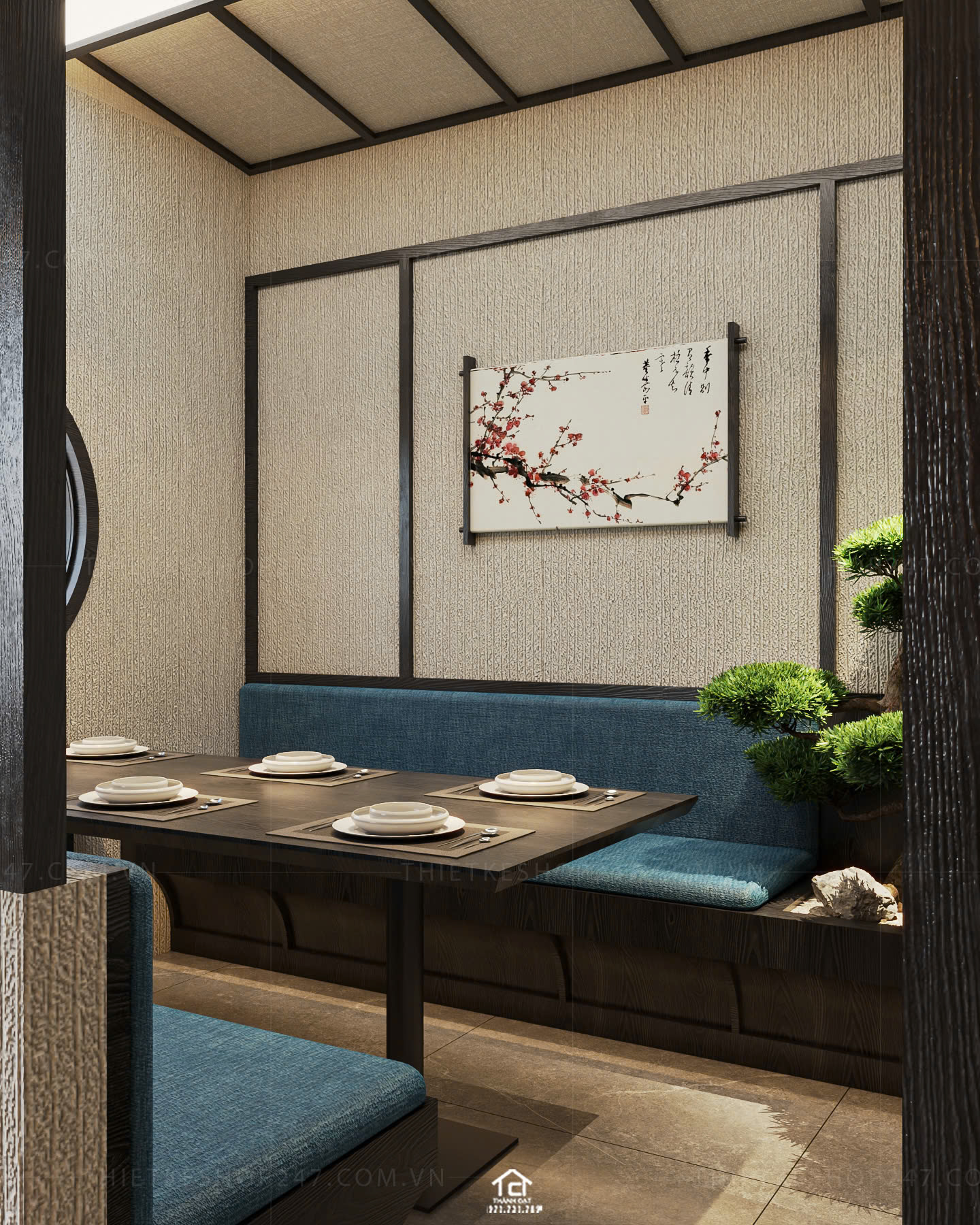 thiết kế nhà hàng đẹp rộng lớn