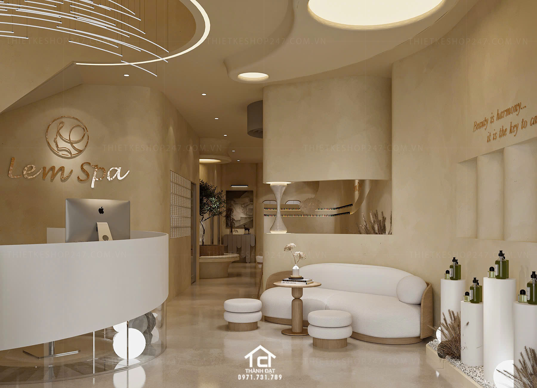 thiết kế spa đẹp và sang