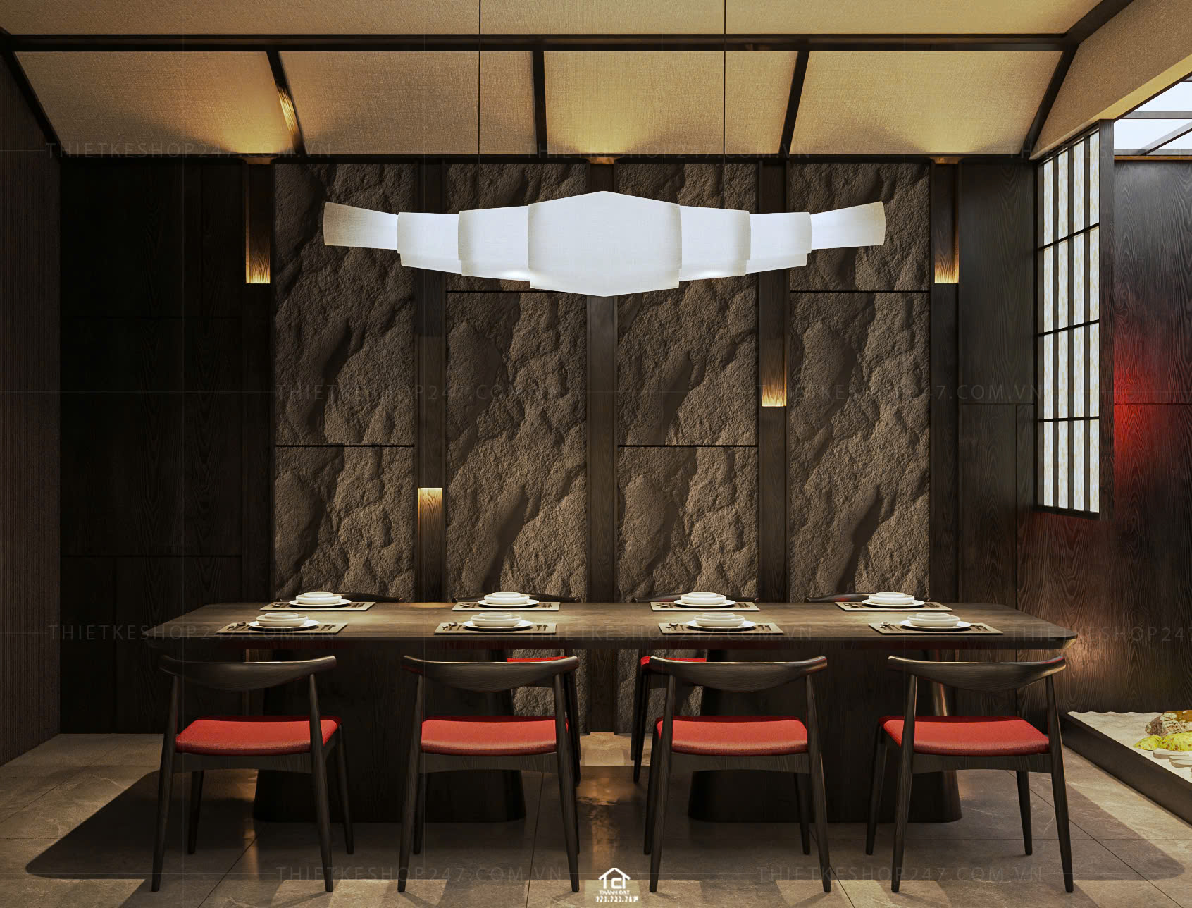 thiết kế nhà hàng đẹp phong cách