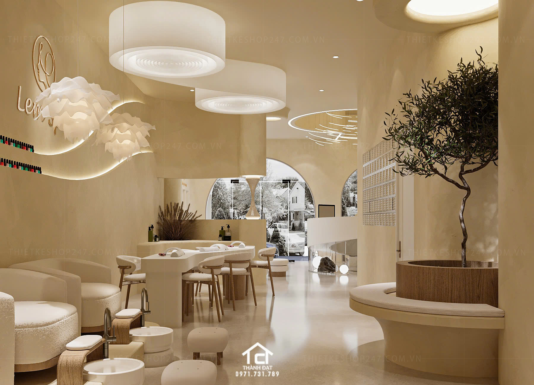 thiết kế spa đẹp hiện đại