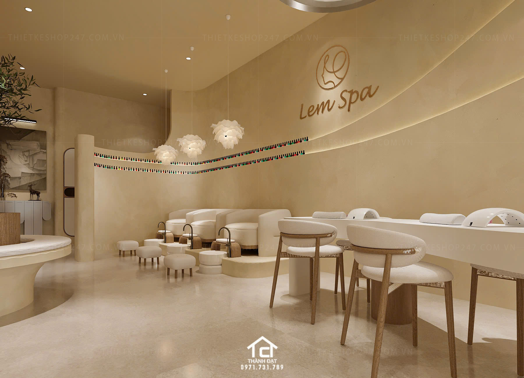 thiết kế spa đẹp cao cấp