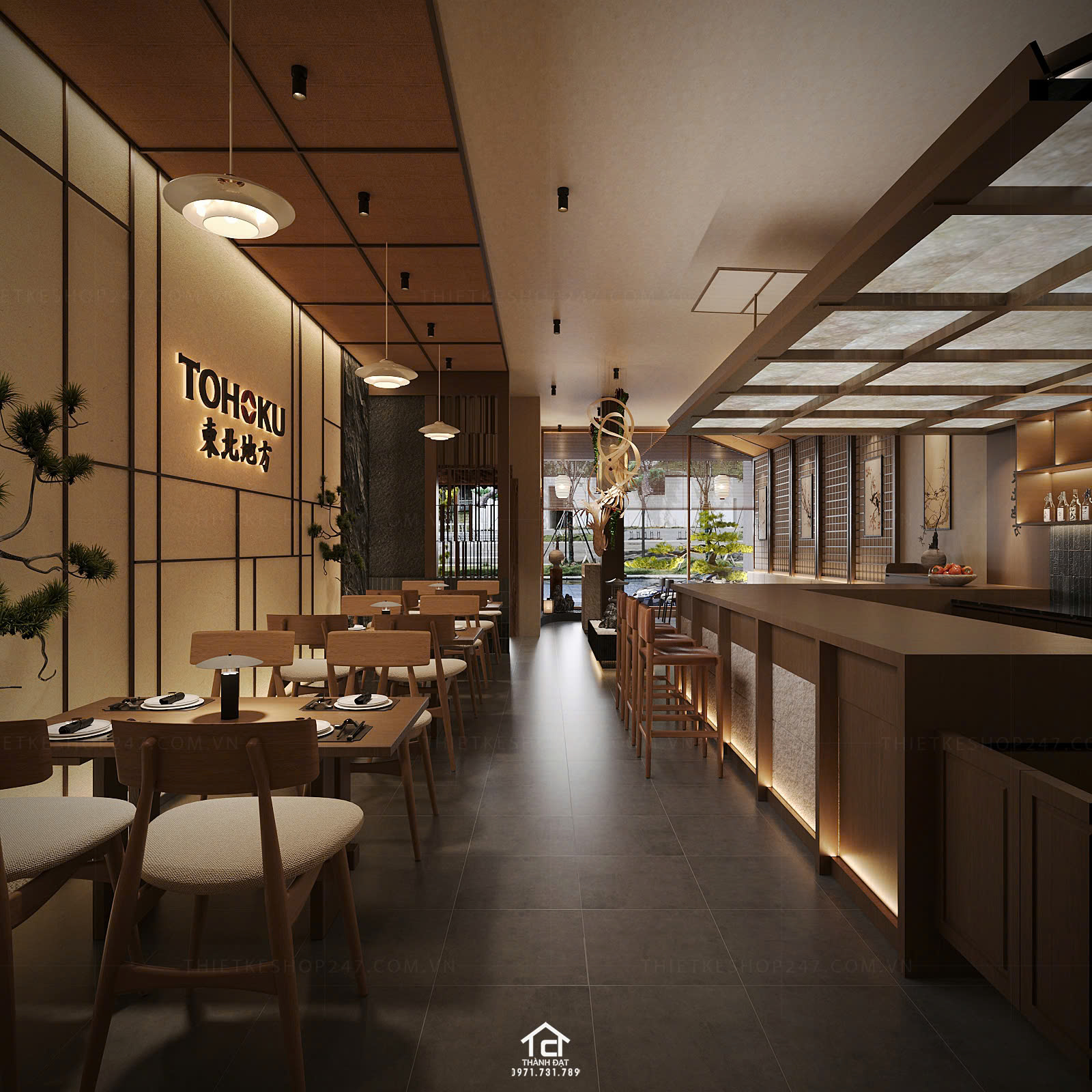 thiết kế nhà hàng đẹp