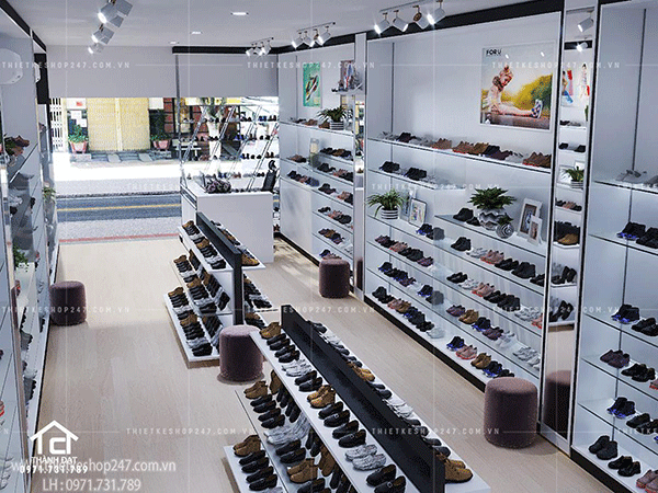Thiết kế shop giày dép đẹp.