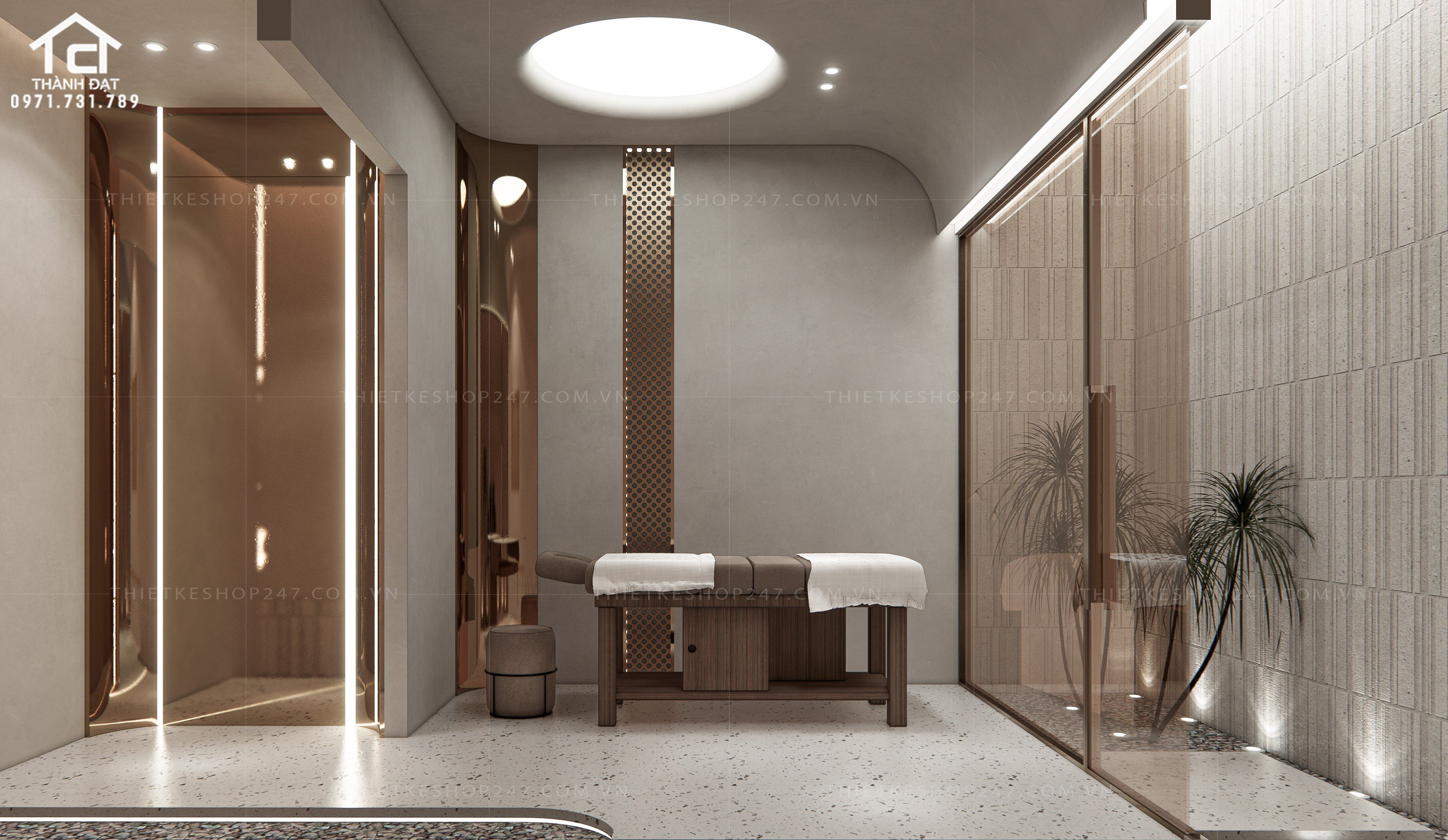 Thiết kế spa đẹp, sang trọng đẳng cấp – Anh ToNy