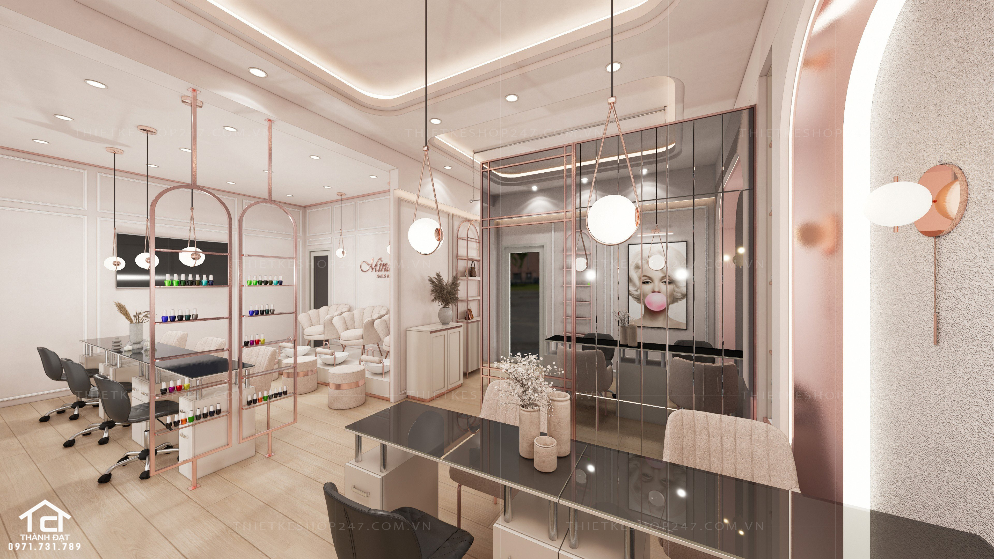 Mẫu thiết kế spa nhỏ đẹp