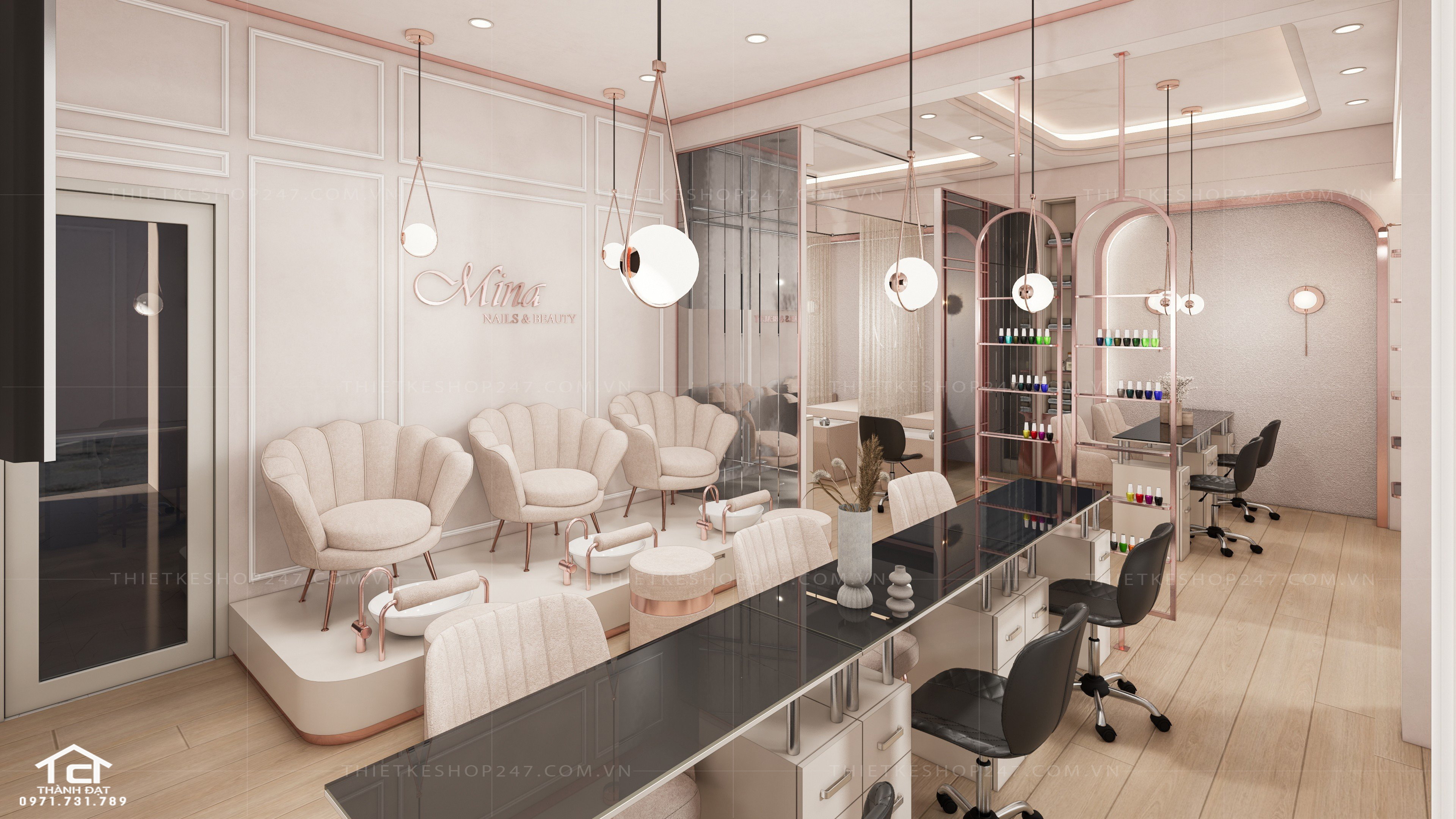 Mẫu thiết kế spa sang trọng