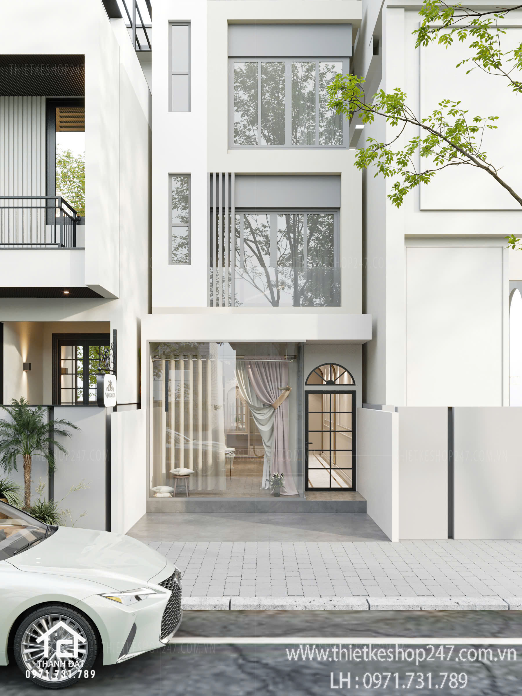 Thiết kế cửa hàng vải đẹp