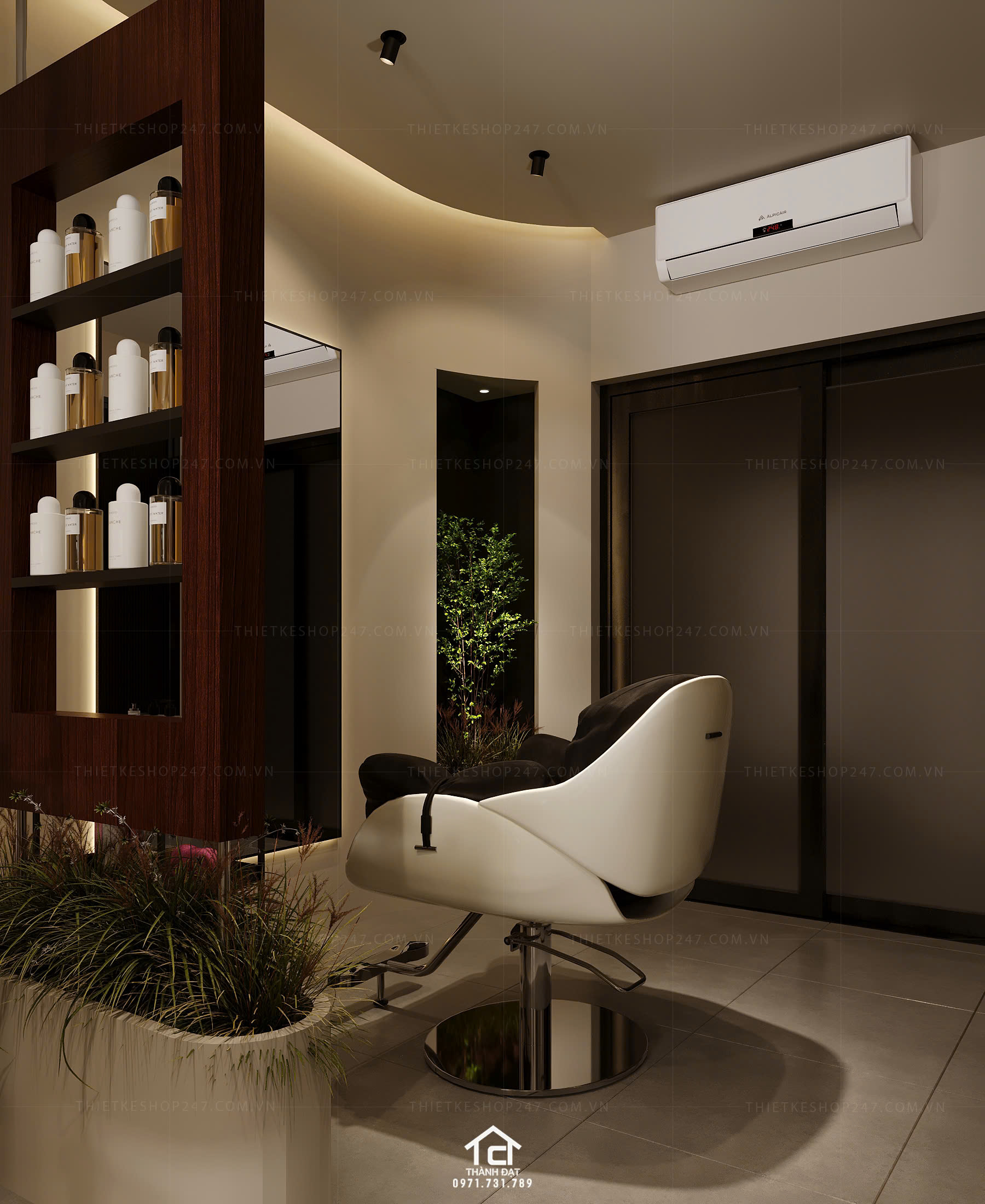 Thiết kế salon tóc đẹp sáng tạo