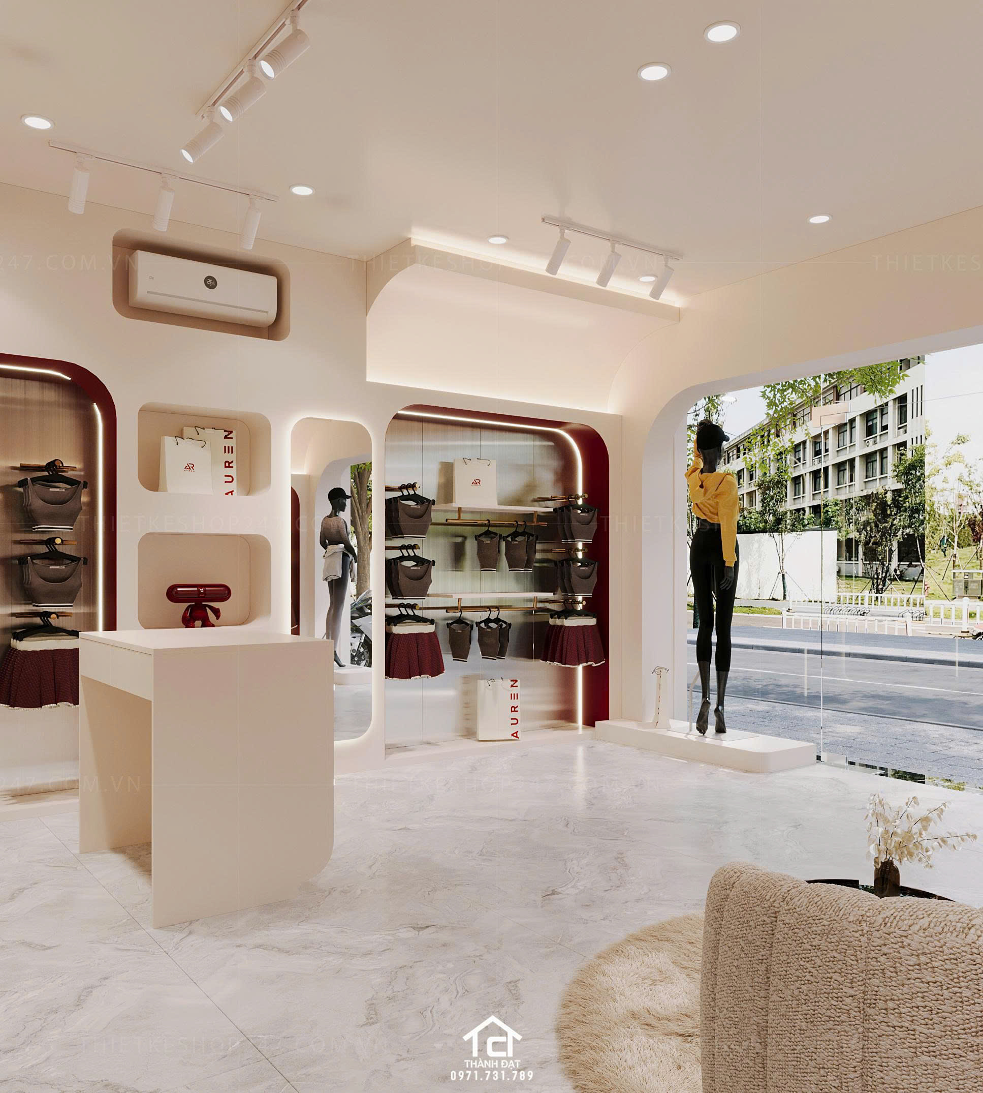 Thiết kế shop thể thao đẹp nổi bật