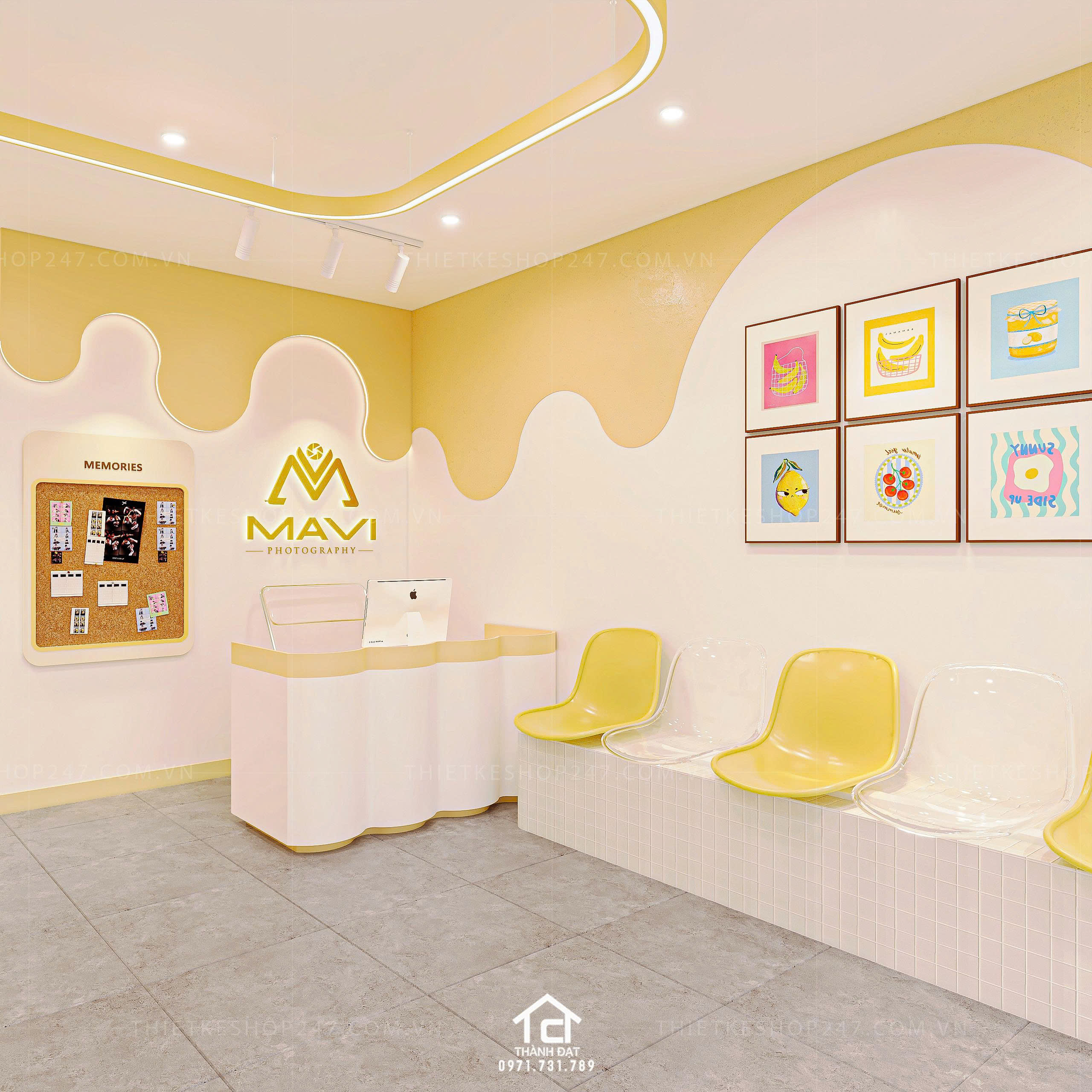 Thiết kế tiệm photo booth đẹp lung linh