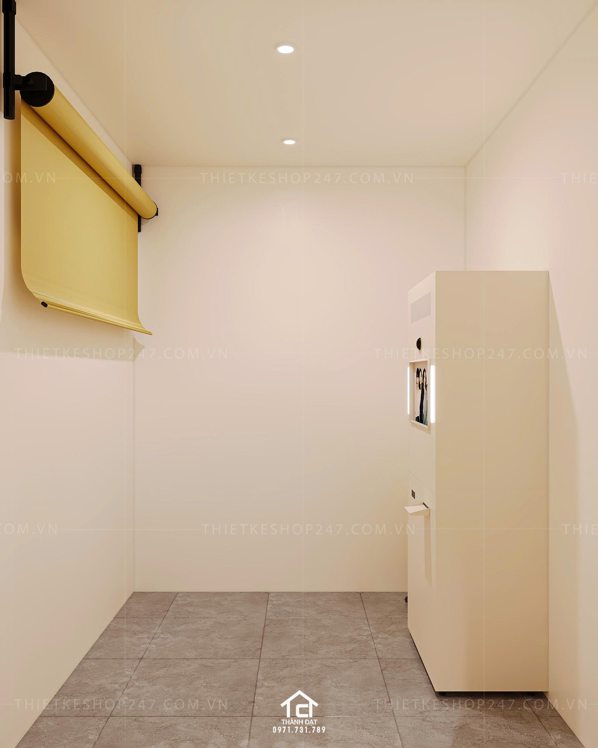 Thiết kế tiệm photo booth đẹp năng động