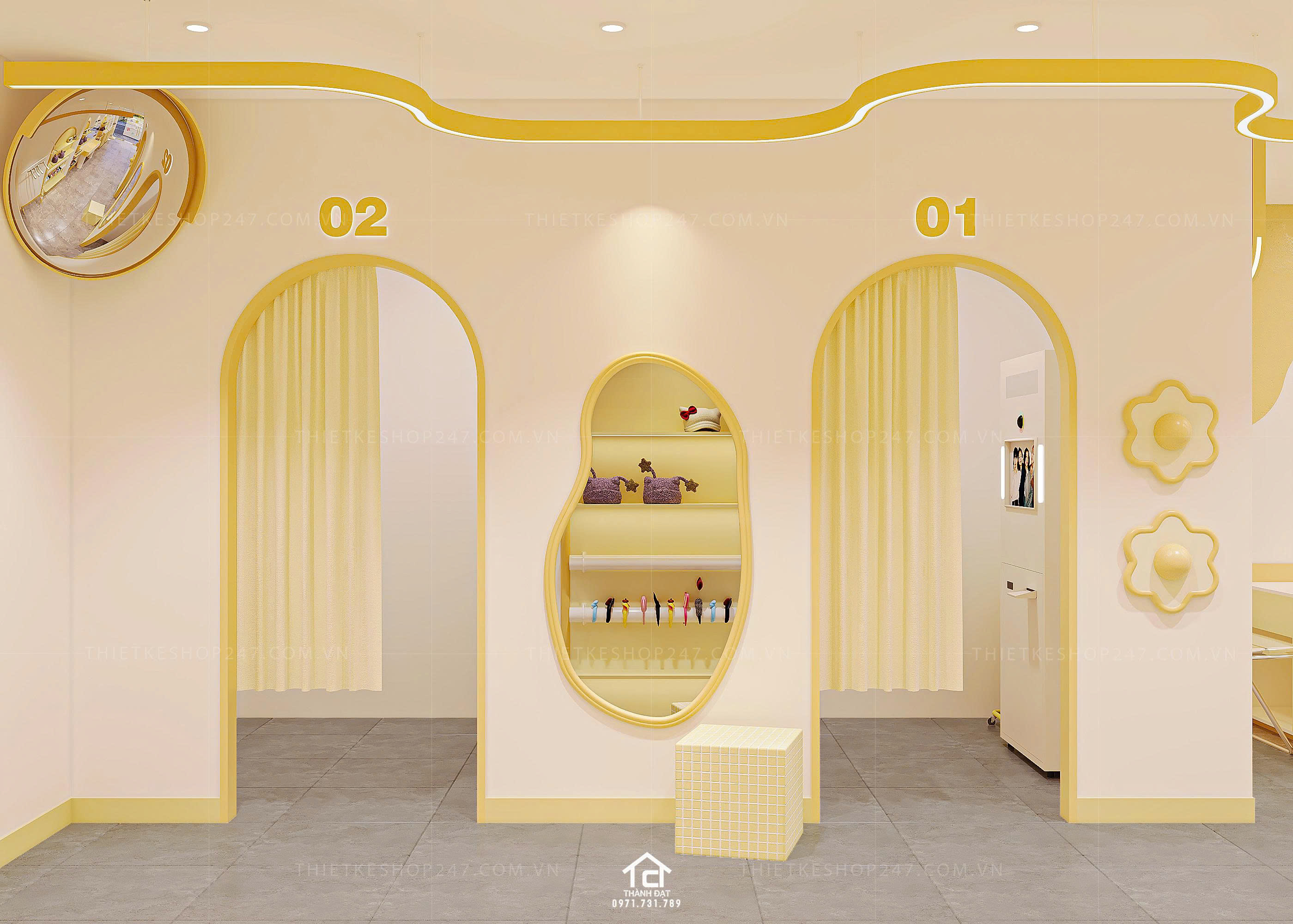 Thiết kế tiệm photo booth đẹp và sang