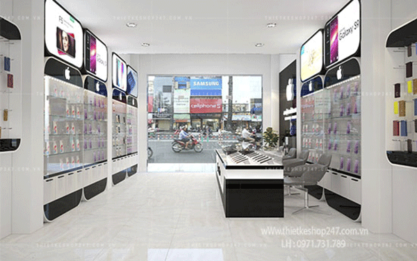 Thiết kế shop điện thoại đẹp.