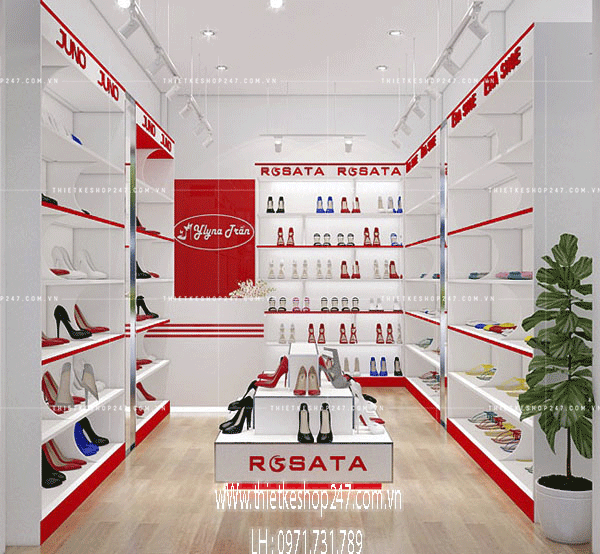 Thiết kế shop giày dép đẹp.