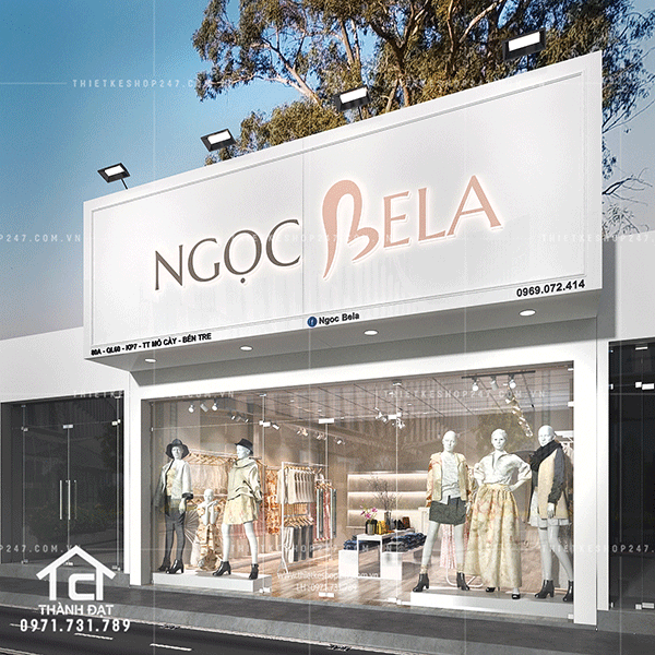 Thiết kế shop thời trang đẹp.