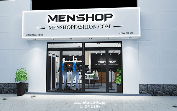 Thiết kế shop thời trang đẹp.