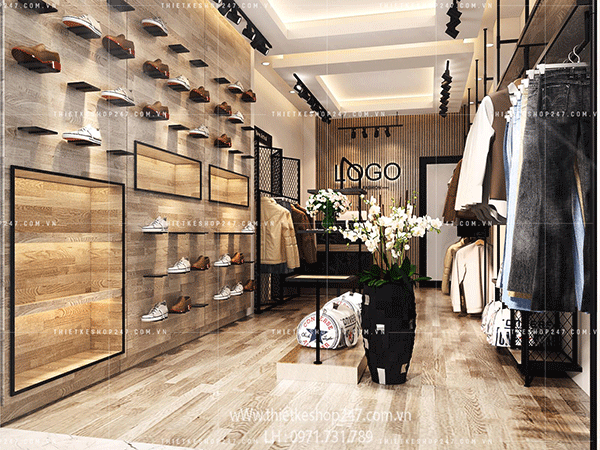 Thiết kế shop thời trang đẹp.