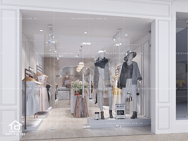 Thiết kế shop thời trang đẹp.