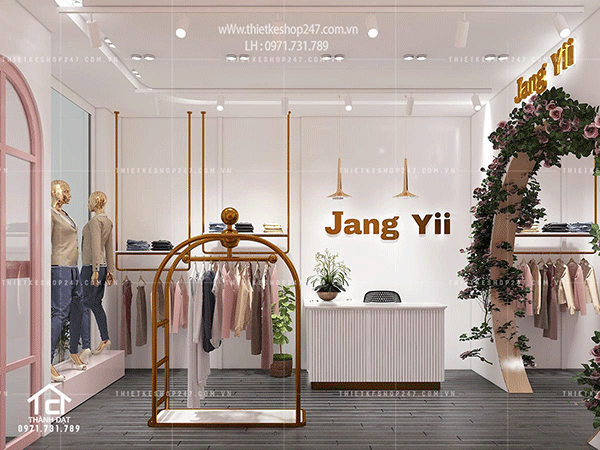 Thiết kế shop thời trang đẹp.