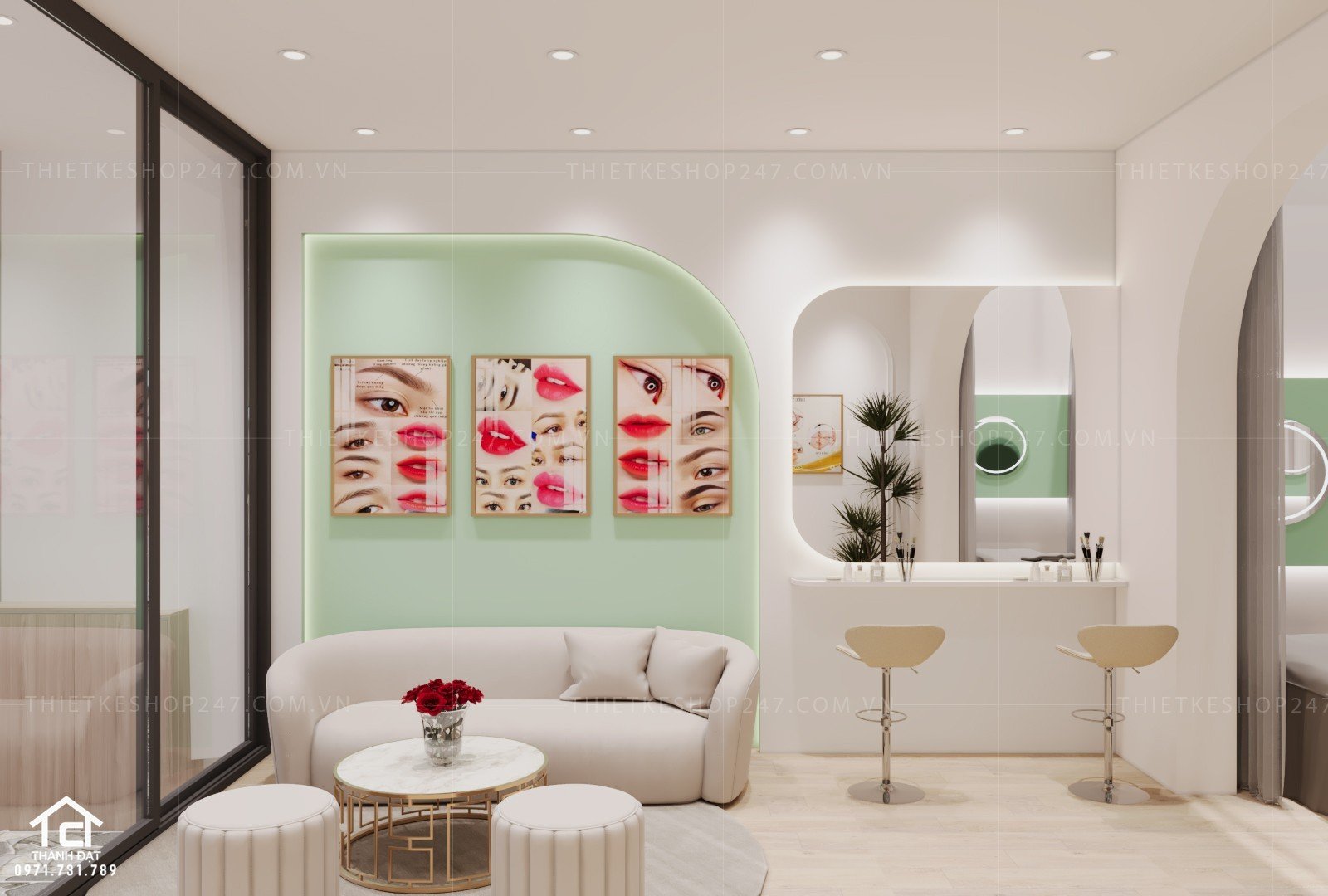 Thiết kế spa nhỏ
