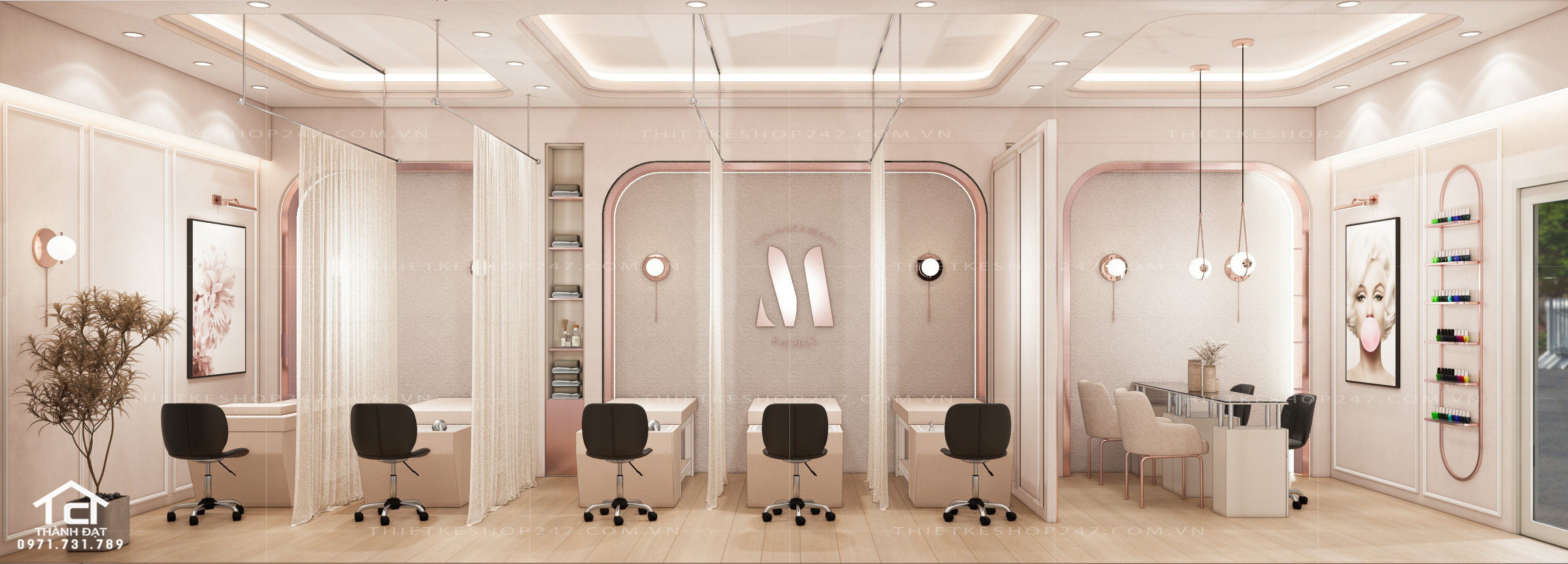 Thiết kế spa sang trọng