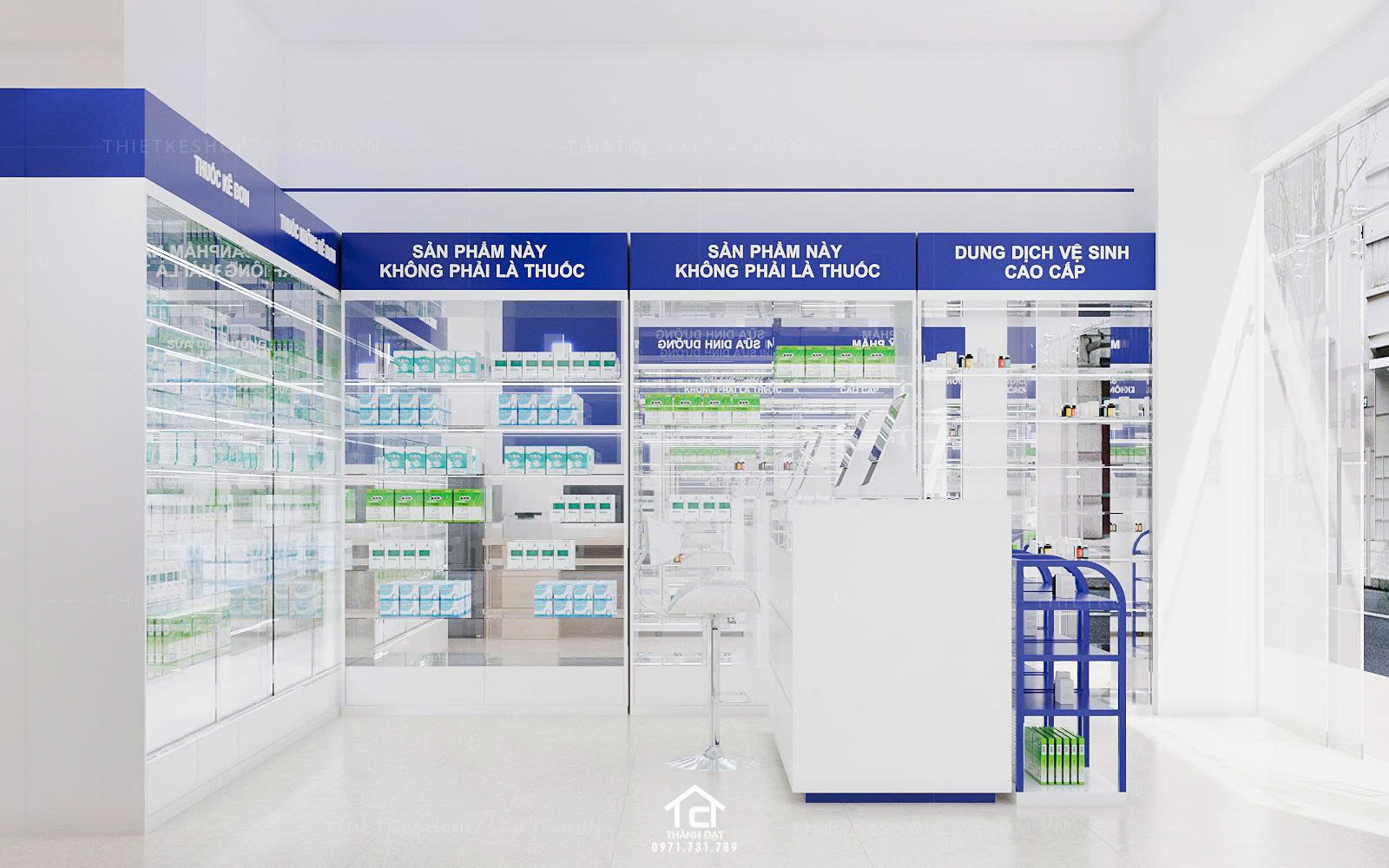 thiết kế nhà thuốc đẹp