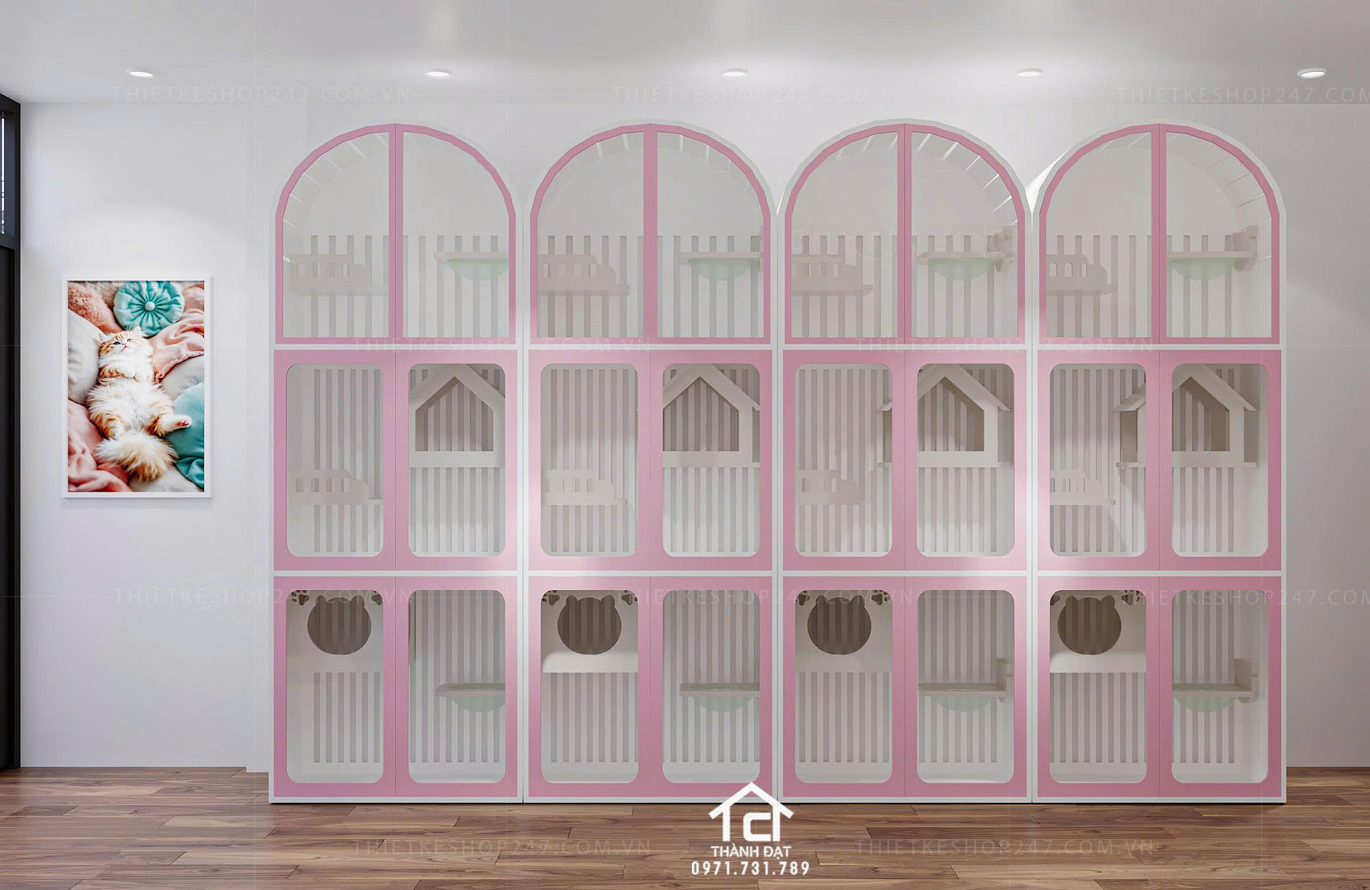 thiết kế pet shop đẹp đáng yêu