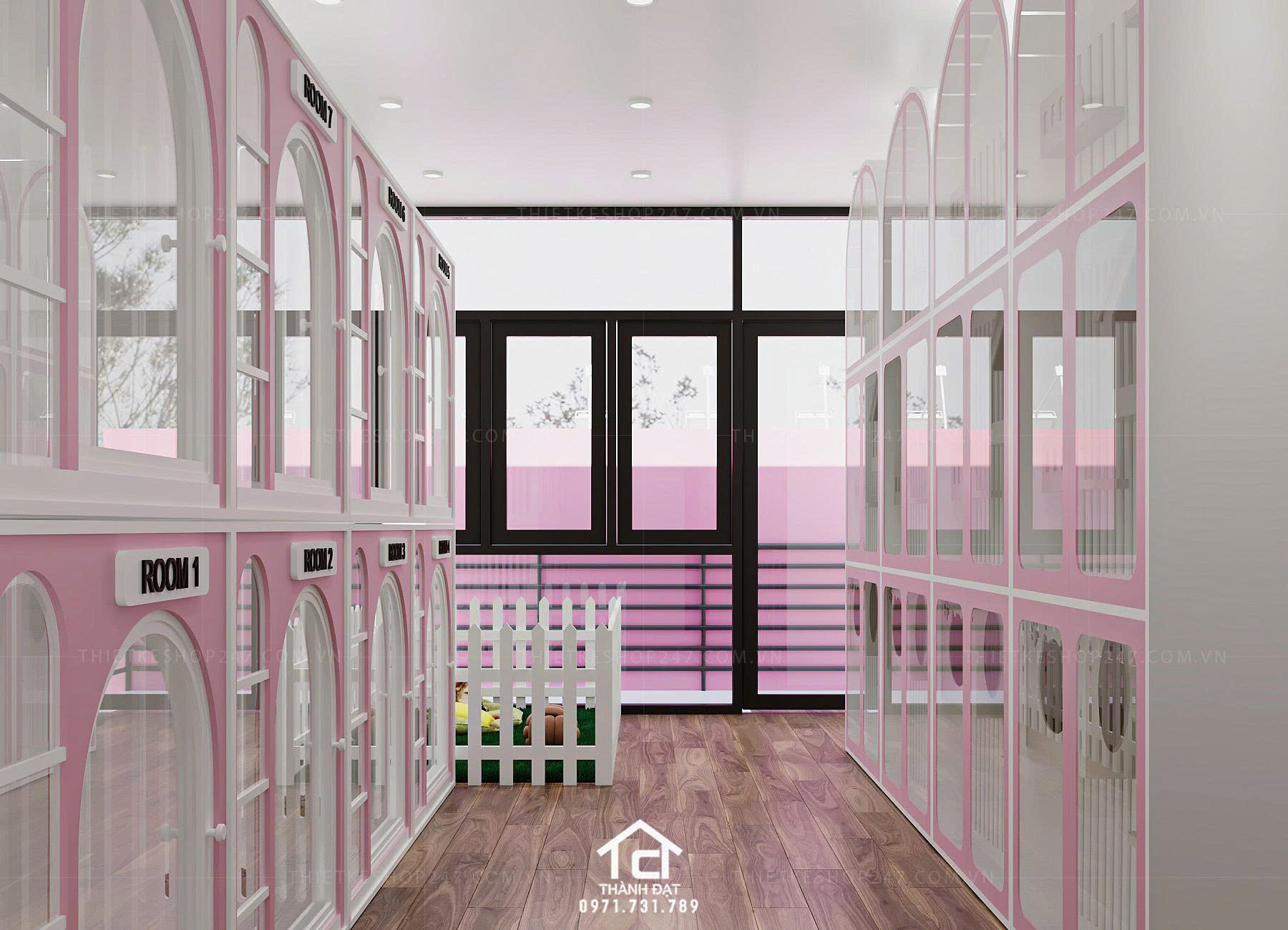 thiết kế pet shop đẹp bắt mắt